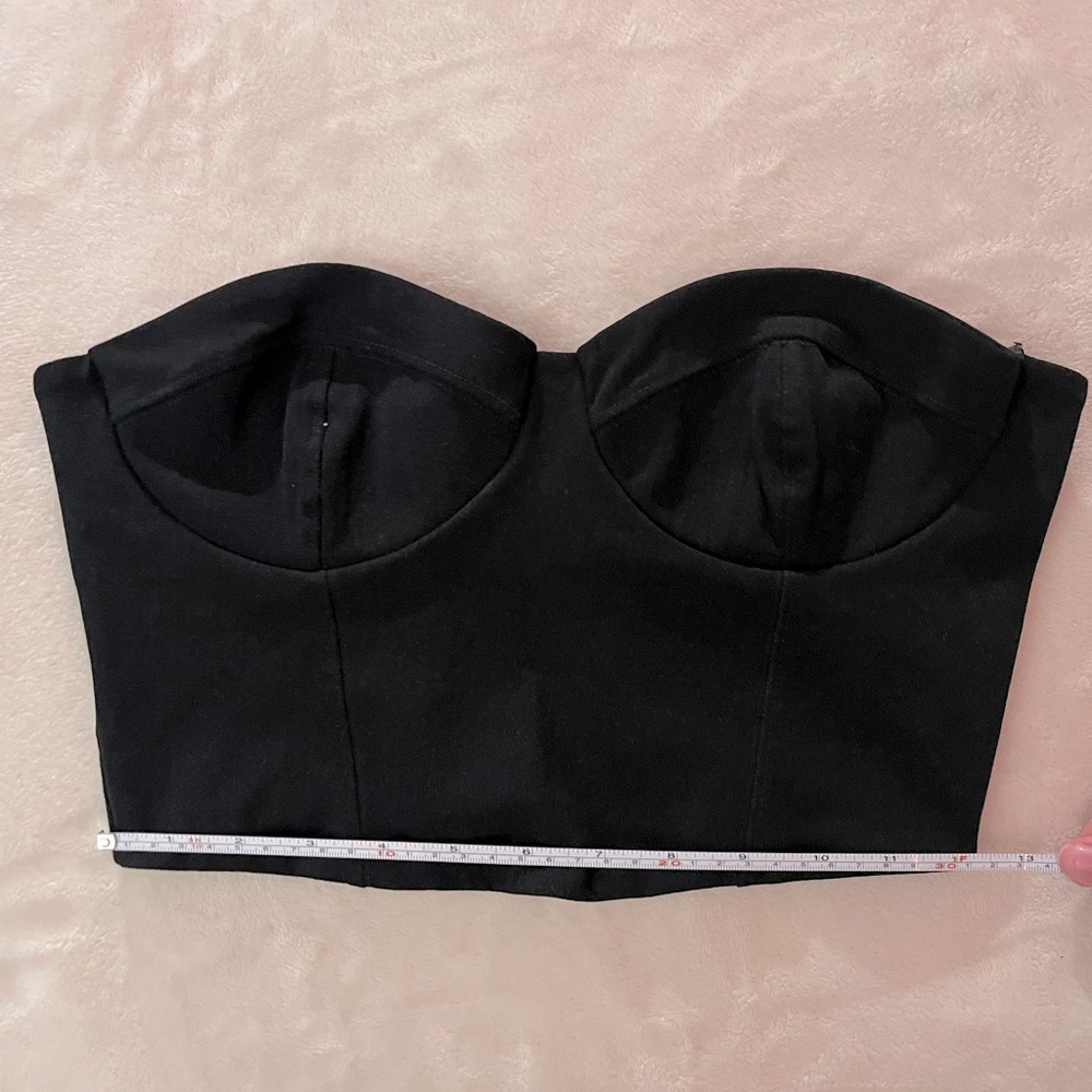 Mango Black Cropped Corset
